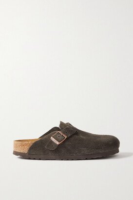 Boston Suede Clogs - Brown-AC