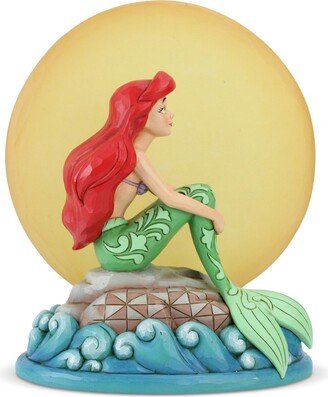 Jim Shore Ariel Sitting On Rock Figurine