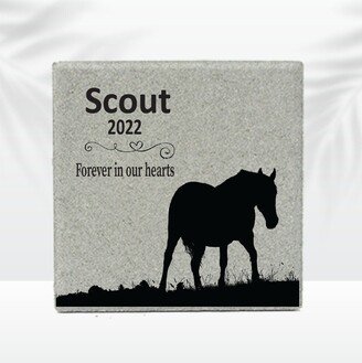 Horse Memorial Stone- Personalized Pet -Pet Keepsake- 12