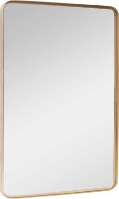 Shampagne Gold Bathroom Mirror Wall Decor,Hangs Horizontal or Vertical,24x36