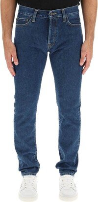 Logo Patch Straight Leg Jeans-BO