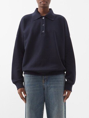 Corzas Cotton-terry Polo Sweatshirt