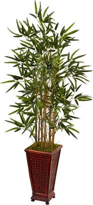 4.5' Bamboo Artificial Tree in Decorative Planter