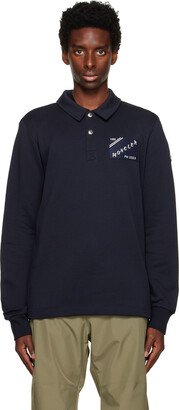 Navy Spread Collar Polo-AA