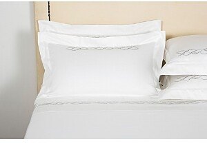 Pearls Embroidery Sham, Standard