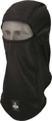 Moisture Wicking Thin Stretch Open-Hole Balaclava Face Mask (Black, One Size Fits All)