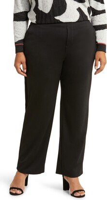 Drapey Ponte Ankle Wide Leg Pants