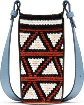 Woven-Design Bucket Bag-AA