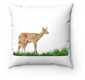 Red Lechwe Pillow - Throw Custom Cover Gift Idea Room Decor