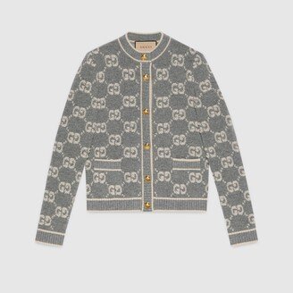 GG wool bouclé jacquard cardigan-AA