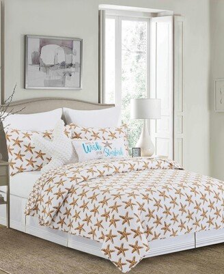 Sandbridge Stars Full/Queen Quilt Set, 3 Pieces