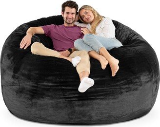 Saxx 6 Foot Giant Bean Bag Chair- Premium Synthetic Faux Rabbit Fur