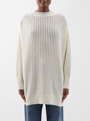 SaSuPhi Open-knit Cashmere Sweater