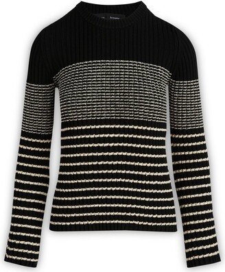 Striped Crewneck Jumper-AH