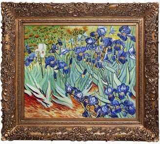 By Overstockart Irises with Burgeon Frame, 29.5 x 33.5