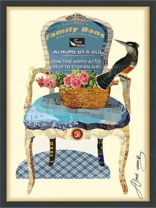 'Antique Chair' Dimensional Collage Wall Art - 25'' x 33''