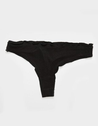 Rib Lettuce Edge Thong