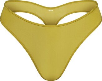 Jelly Sheer Dipped Thong | Chartreuse