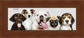 PosterPalooza 10x32 Traditional Cherry Complete Wood Panoramic Frame with UV Acrylic, Foam Board Backing, & Hardware