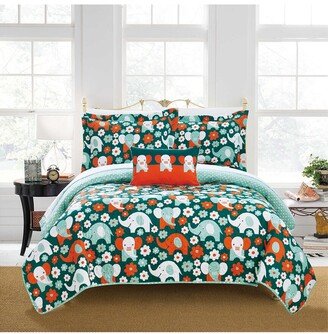 Mugli Reversible Bed In A Bag Quilt Set-AA