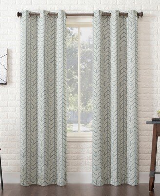 Kenwood 40 x 84 Chevron Print Blackout Curtain Panel