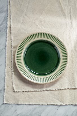 Green Stripe Salad Plate