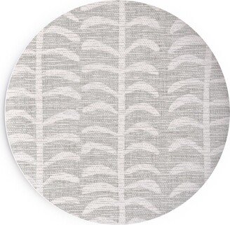 Salad Plates: Grasscloth Vine - Neutral Salad Plate, Gray