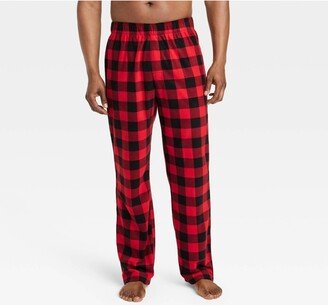 Men's Big & Tall Buffalo Check Fleece Matching Family Pajama Pants - Wondershop™ Red