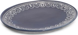 Stoneware Medallion Oval Platter