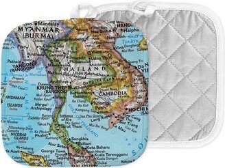 Thailand Map Hot Pad - Pot Holder Kitchen Airbnb Decor Gift Hostess