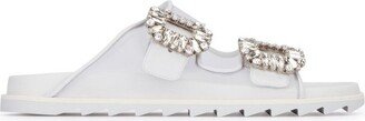 Slidy Viv' Embellished Slip-On Mules