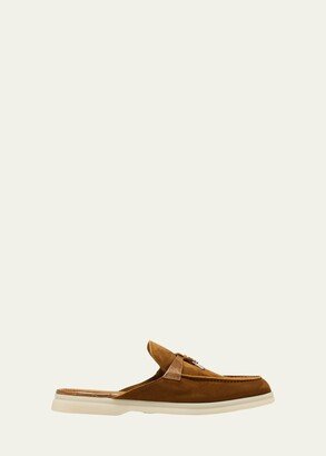 Suede Charms Loafer Mules