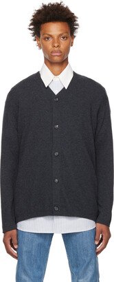 Gray Wool Cardigan-AA