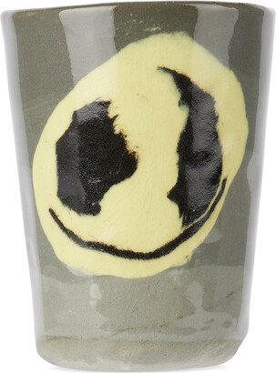 DUM KERAMIK Off-White & Yellow Gradient One Smiley Face Mug