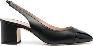 65mm Leather Slingback Pumps-AA