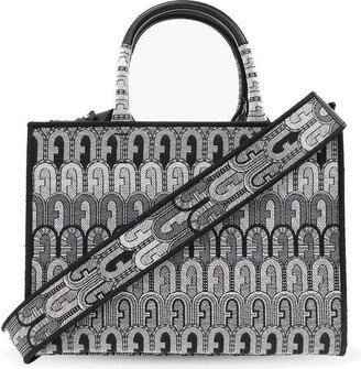 Toni Antracite Jacquard Tote Bag