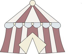 Circus Tent Cookie Cutter-AA