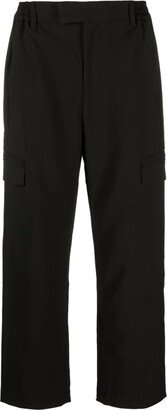 Cargo-Pocket Straight-Leg Trousers-AA