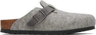 Gray Regular Boston Loafers