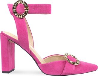 Angelika Jozefczyk Fucsia Suede Heels