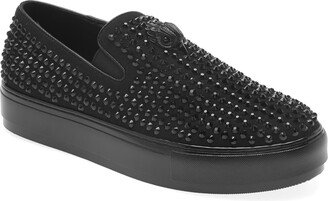 Laney Crystal Stud Platform Slip-On Sneaker