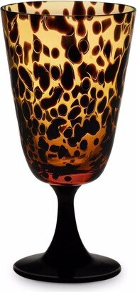 spotted hand-blown Murano wine glass