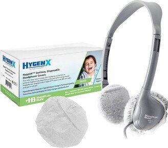 HamiltonBuhl® Hygenx Sanitary Ear Cushion Covers (2.5 White, 50 Pairs) - For On-Ear Headphones & Headsets