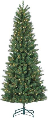 7.5Ft. Natural Cut Slim Montgomery Pine with 550 clear lights