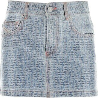 De-Ron-Fsb1 Denim Mini Skirt