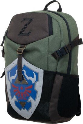 Nintendo Zelda Video Game Link Shield Green Canva Backpack