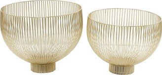 Peyton Lane Set Of 2 Caged Decorative Bowls-AA