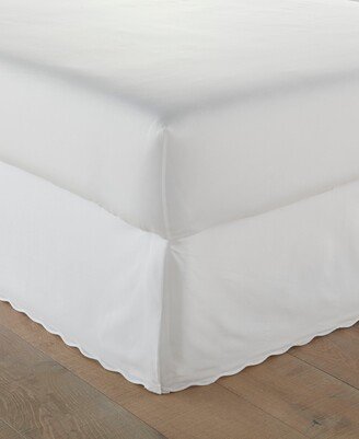 Stone Cottage Solid Scallop Tailored King Bedskirt