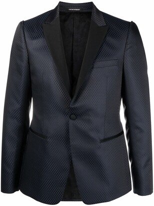 Contrasting-Collar Dinner Jacket