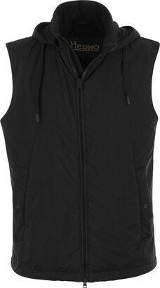 Drawstring Hooded Vest